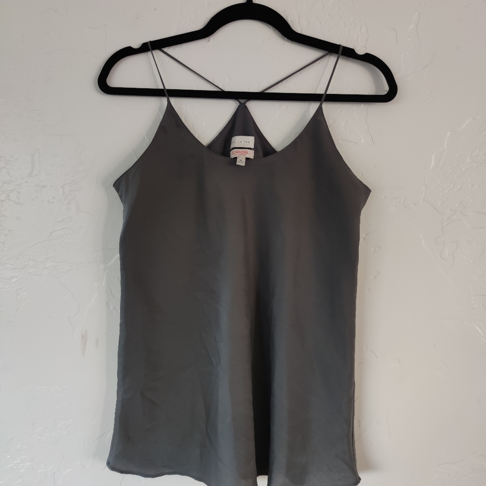 Satin top size small gray